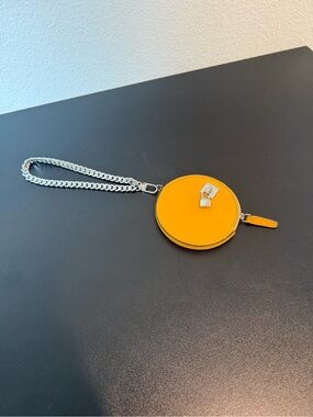 Celine Yellow Leather Round Coin Purse Gently used